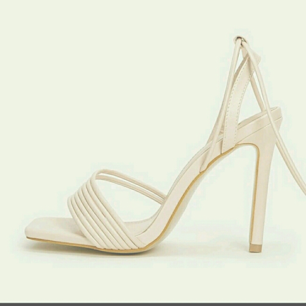 Open Toe Lace Heels